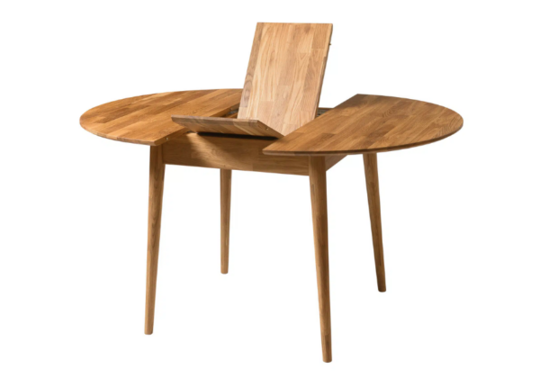 Pyöreä ruokapöytä Nord + jatkopala